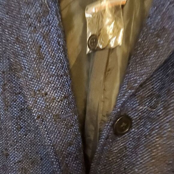 Jessica London New winter lined blazer suit jacket dark blue size 28w - Picture 5 of 6